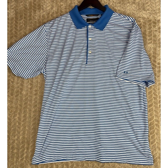 Vintage Polo Greg Norman Collection Golf Shirt Blue Size XL Moisture Wicking - Picture 1 of 13
